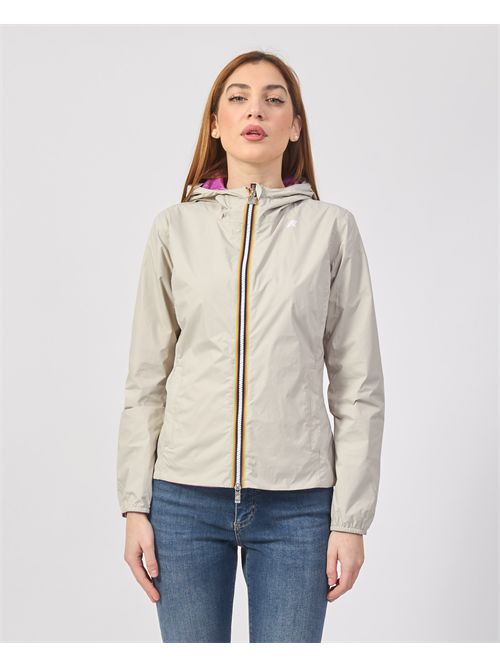 Lily plus reversible women's short jacket K-WAY | K41317W-LILY PLUS.2 DOUBLEB0E